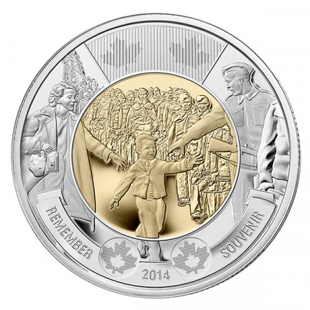 2014 * 2 Dólars Toonie Canadá "Wait for Me, Daddy"