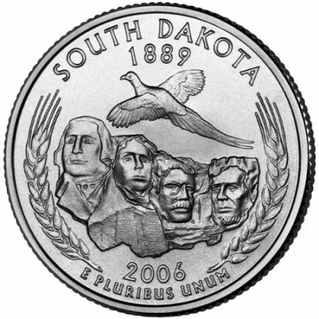 2006 * Cuarto de dólar Estados Unidos South Dakota (D)