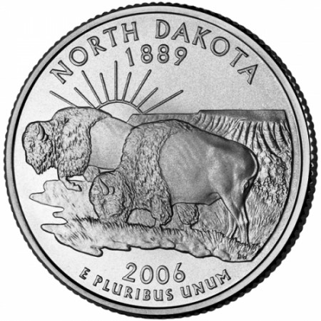 2006 * Cuarto de dólar Estados Unidos North Dakota (D)