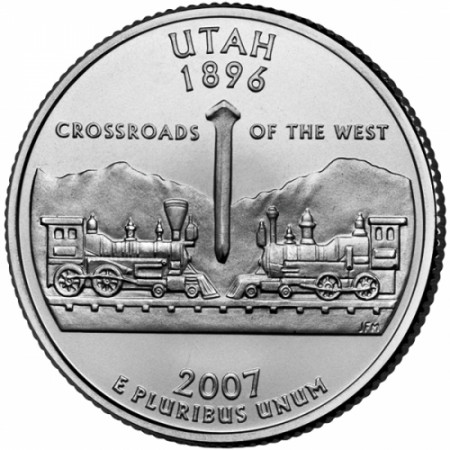 2007 * Cuarto de dólar Estados Unidos Utah (P)