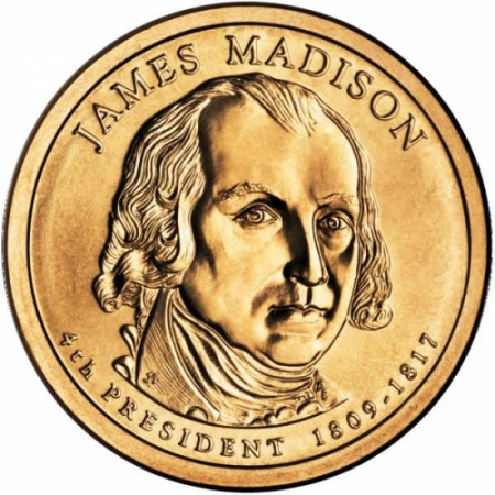 2007 * 1 Dólar Estados Unidos "James Madison - 4th" UNC