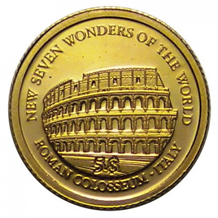 2011 * 5 Dólares oro Islas Salomón "Coliseo Romano - Italia"