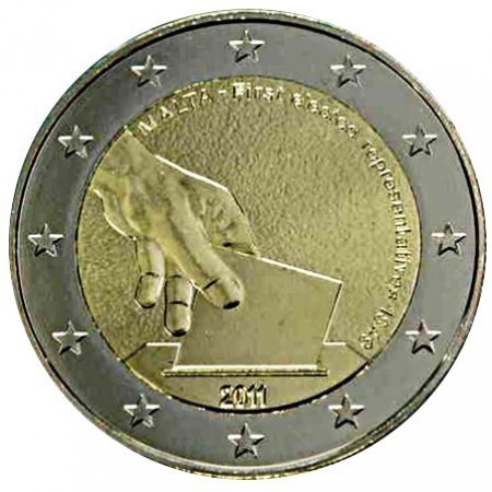 2011 * 2 euro MALTA Primeras elecciones