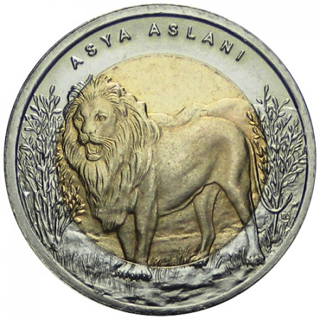 2011 * 1 lira Turquía León