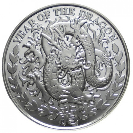 2012 * 1000 Chelínes 1 OZ Somalilandia Año del Dragón