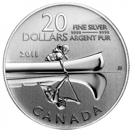 2011 * 20 Dólars Canadá Canoa