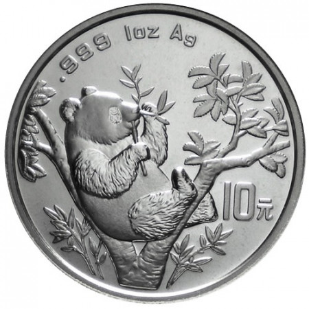 1995 * 10 Yuan de plata 1 OZ China Panda