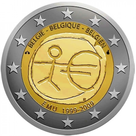 2009 * 2 euro BELGICA Introducción del Euro