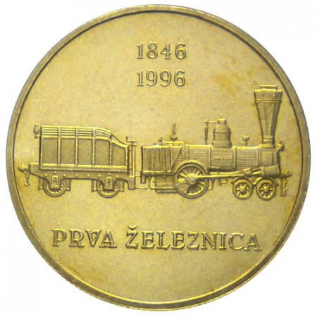 1996 * 5 tólar Eslovenia Primer Ferrocarril
