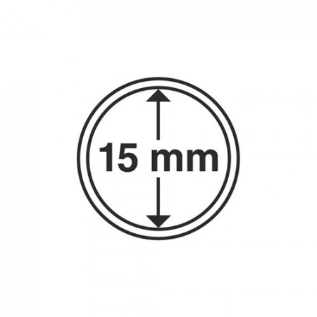 Paq. de 10 cápsula Ø 15 mm de monedas * LEUCHTTURM