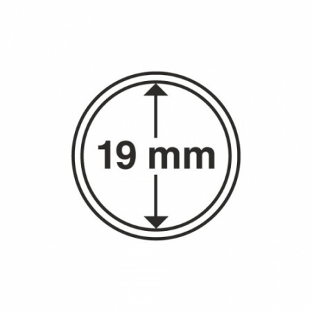 Paq. de 10 cápsula Ø 19 mm de monedas * LEUCHTTURM