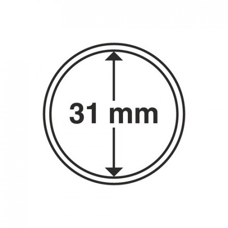 Paq. de 10 cápsula Ø 31 mm de monedas * LEUCHTTURM