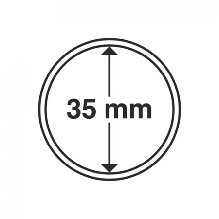 Paq. de 10 cápsula Ø 35 mm de monedas * LEUCHTTURM