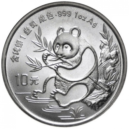1991 * 10 Yuan de plata 1 OZ China Panda