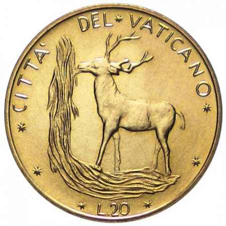 1970 * 20 lire Vaticano Pablo VI año VIII