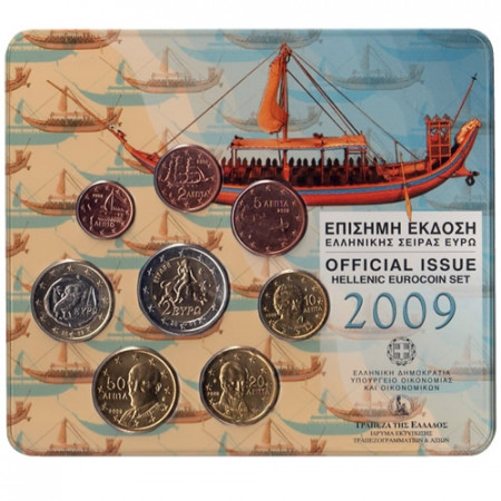 2009 * GRECIA Blister Oficial con 2 euro Europa fdc