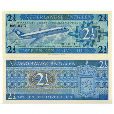 1970 * Billete Antillas Neerlandesas 2,5 Gulden (p21a) SC