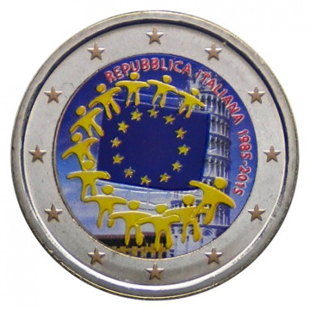 2015 * 2 Euro ITALIA "30 Aniversario de La Bandera Europea" Colorido