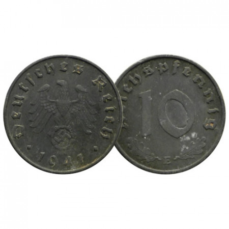 1941 E * 10 Reichspfennig ALEMANIA "Tercer Reich" (KM 101) MBC