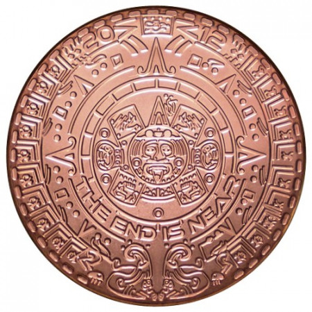 2015 * Copper Round 1 OZ Cobre "Calendarios Mexicas" FDC