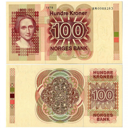 1979 * Billete Noruega 100 Kroner “Camilla Collett” (p41b) SC