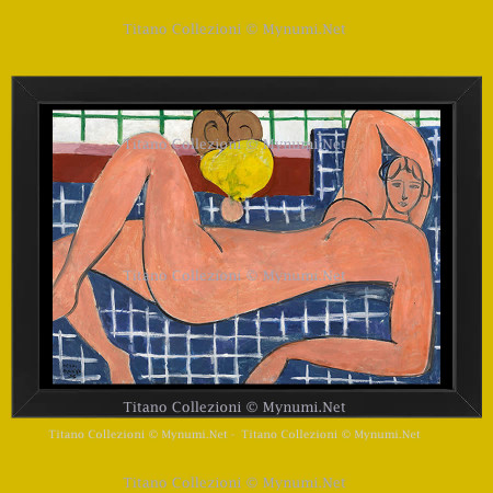 Anos 2000 * Ilustración decorativa "HENRI MATISSE -Large Reclining Nude" Original Selected Artworks Avec con Marco
