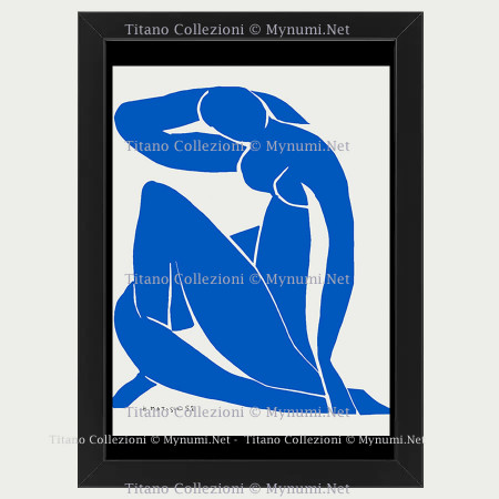 Anos 2000 * Ilustración decorativa "HENRI MATISSE -Nu Bleu II" Original Selected Artworks Avec con Marco