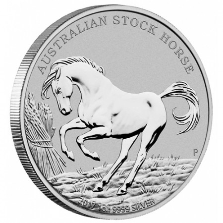 2017 * 1 Dólar Plata 1 OZ Australia "Stock Horse" FDC