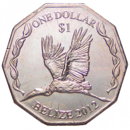 2012 * 1 Dólar Belice 30° Banco Central de Belice