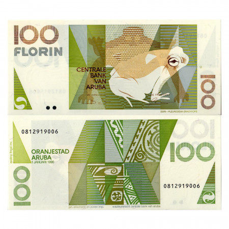 1990 * Billete Aruba 100 florin EBC