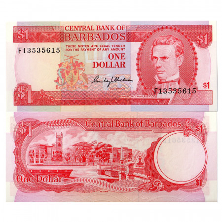 ND (1973) * Billete Barbados 1 Dollar (p29a) SC