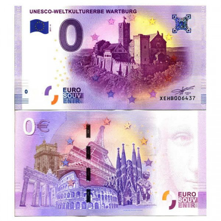 2017-4 * Billete Souvenir Alemania Unión Europea 0 Euro "Unesco-Weltkulturerbe Wartburg" SC