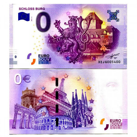 2017-5 * Billete Souvenir Alemania Unión Europea 0 Euro "Schloss Burg" SC