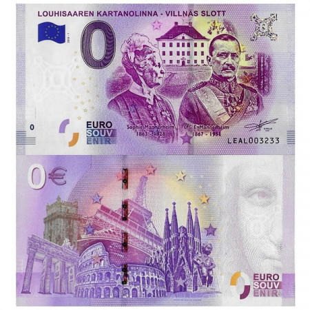 2018-1 * Billete Souvenir Finlandia Unión Europea 0 Euro "L.Kartanolinna - V.Slott" SC