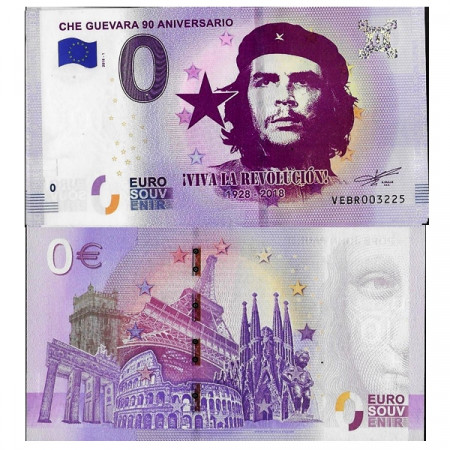 2018-1 * Billete Souvenir España Unión Europea 0 Euro "Cuba - Che Guevara" SC