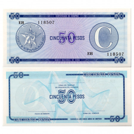 ND (1985) * Certificado de Compra Cuba 50 Pesos "Serie C" (pFX24) EBC
