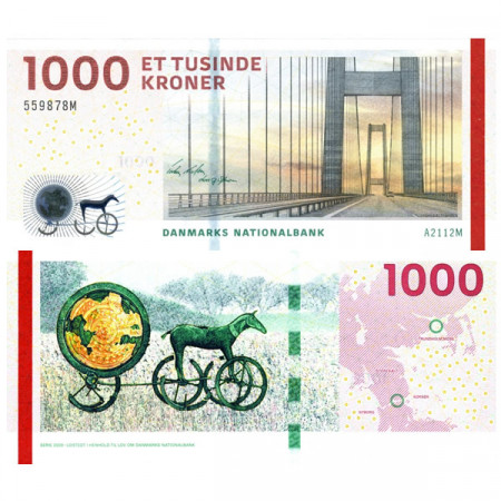 2011 * Billete Dinamarca 1000 Kroner (p69a) cSC