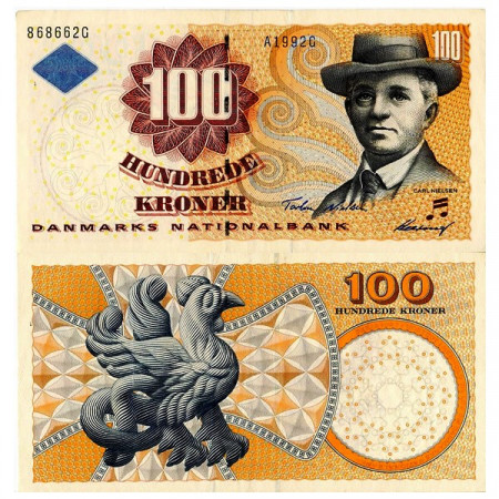1999 * Billete Dinamarca 100 Kroner (p56a) “C Nielsen” cSC