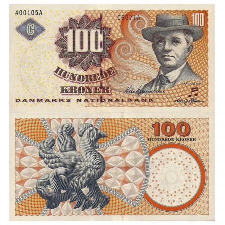 2007 * Billete Dinamarca 100 Kroner “C Nielsen” (p61g) SC