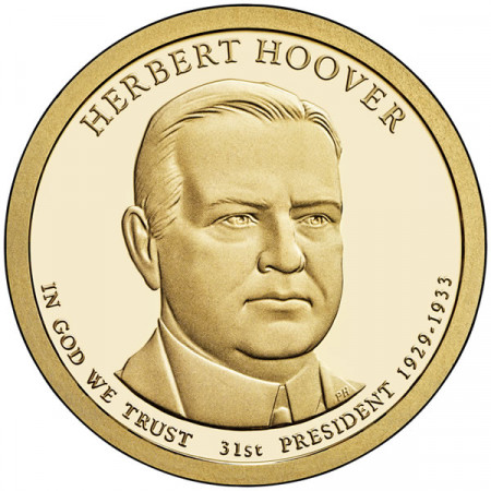 2014 * 1 Dólar Estados Unidos "Herbert Hoover - 31st" UNC