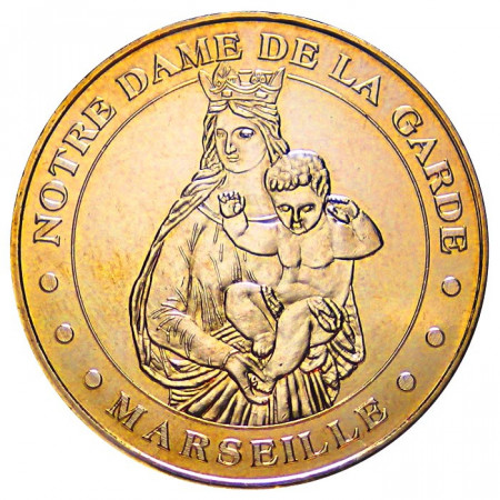 2012 * 13 Marseille Medalla token turístico Notre-Dame de la Garde 3 - Virgen y el niño 