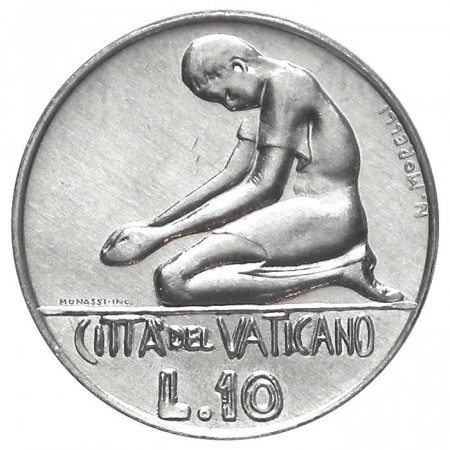 1978 * 10 lire Vaticano Pablo VI oración