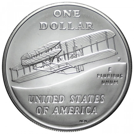 2003 * 1 Dólar de plata Estados Unidos proof 100º aniversario primero vuelo P