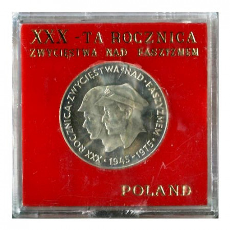 1975 MW * 200 Zlotych Plata Polonia "30th Victory Over Fascism" (Y 79) PROOF