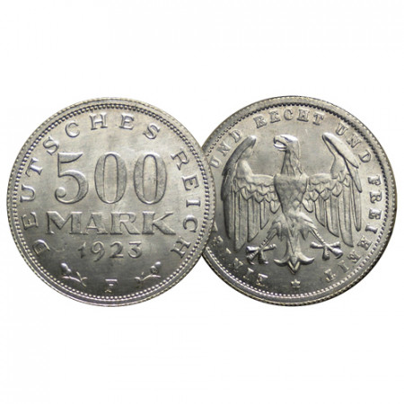 1923 F * 500 Mark Alemania "República de Weimar - Eagle" (KM 36) EBC+