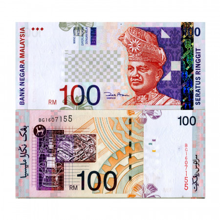 ND (2001) * Billete Malasia 100 Ringgit “King Tuanku Abdul Rahman” (p44d) SC