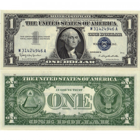 1957 B * Billete Estados Unidos de América 1 Dollar "Washington - Silver Certificate" (p419b) SC
