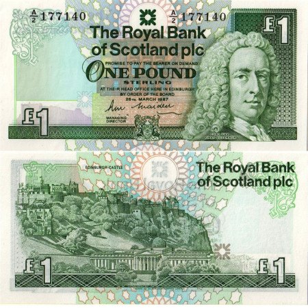 1987 * Billete Escocia 1 Pound "Lord Ilay" (p346a) SC