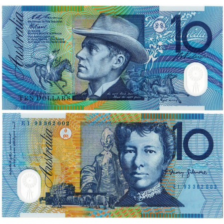 1993 * Billete Polímero Australia 10 Dollars "Banjo – Gilmore" (p52a) SC