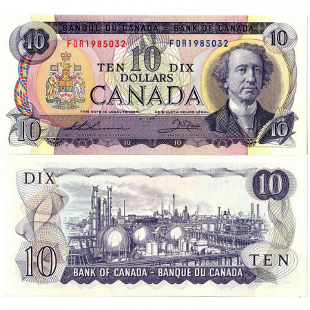 1971 * Billete Canadá 10 Dollars "Sir JA Macdonald" (p88e) SC